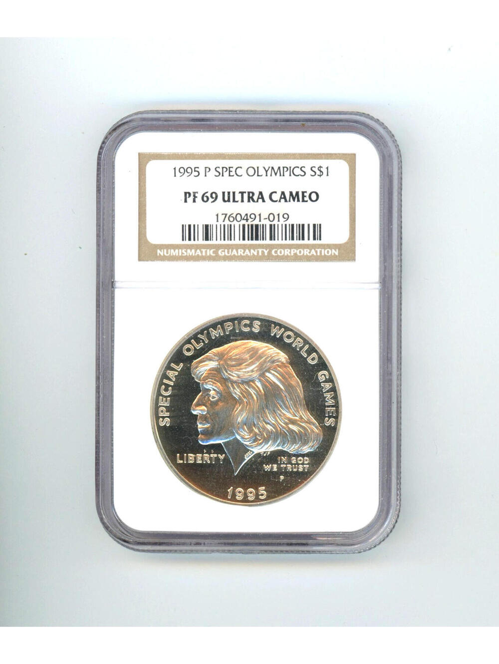 1995-P  Special Olympics Silver Dollar Commemorative NGC PF69 Ultra Cameo